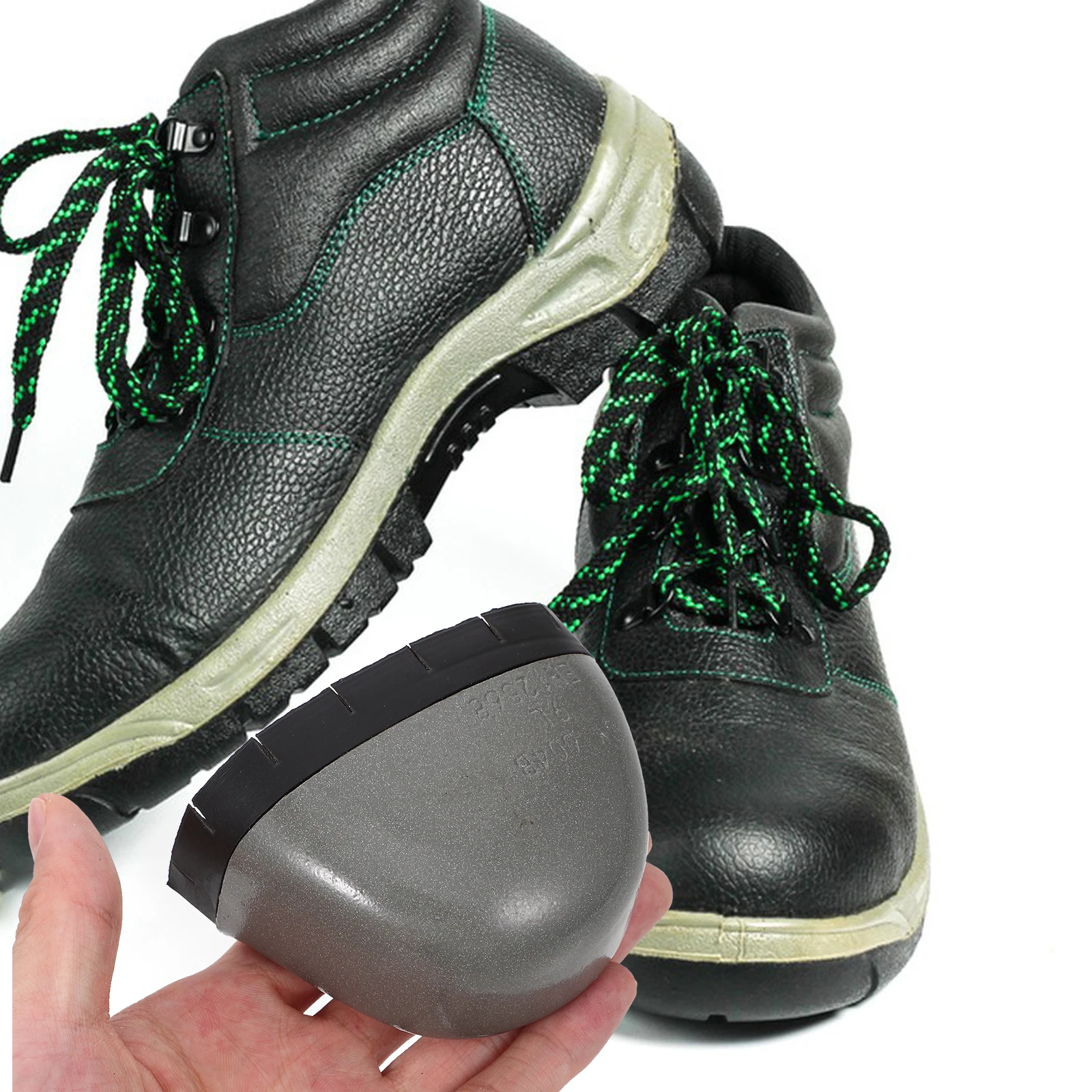 

1 Pair Caps Anti Smash Puncture Resistant Anti Static Work Boot Protector Footwear Shield Heavy Duty Safety Accessory