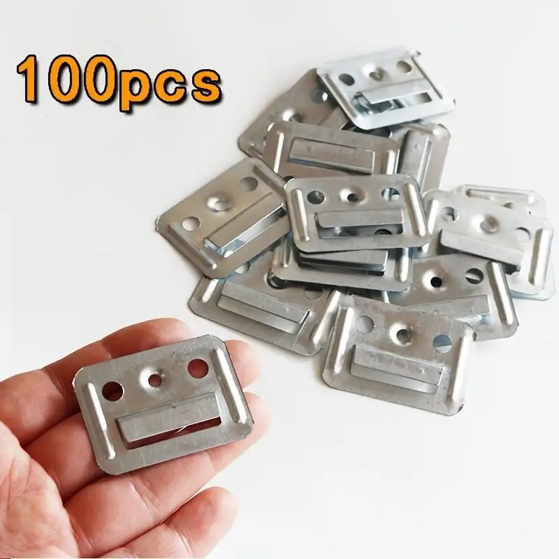 100Pcs WPC Wall Panel Clips Metal Clip For Wpc Wall And Ceiling Fluted Cladding Clip Only Indoor And Outdoor Various Sizes