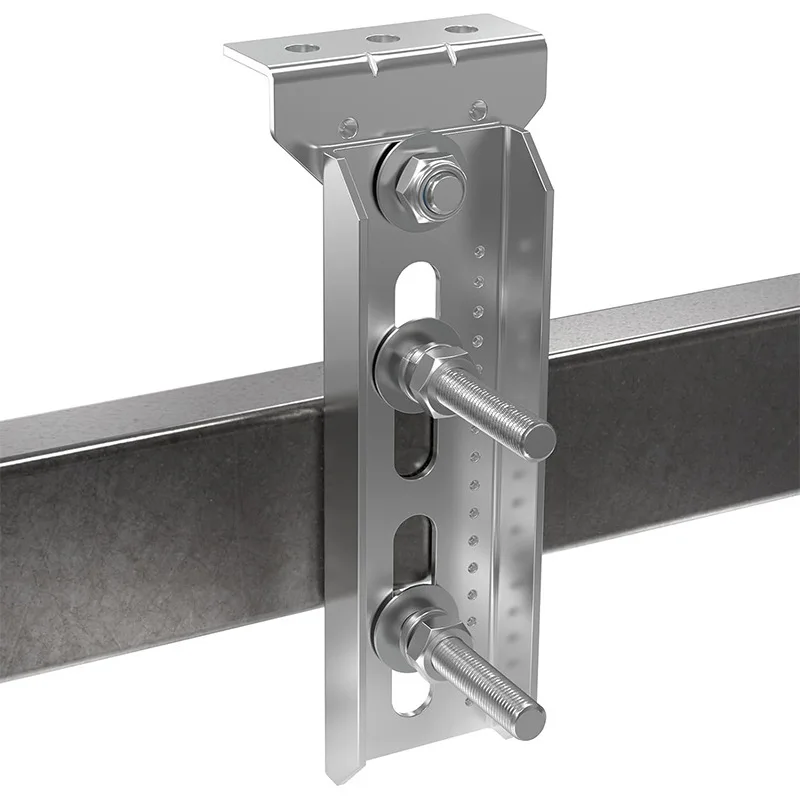 4 PCS 8 Inch Galvanized Swivel Bunk Bracket Kit Double Layer Boat Trailer Cross Beam Support