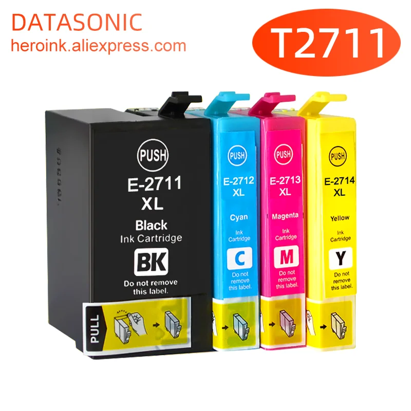 1Set T2711 - 2711 T2714 Ink Cartridge For Epson WorkForce WF7110 WF7610 WF7620 WF3620 WF3820 WF3640 3640D 7110DTW 7610DWF 7620D