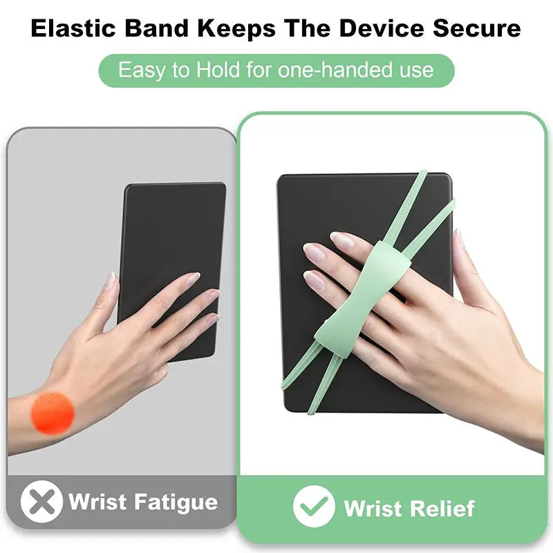 Soft Silicone Hand Strap for E-Book Tablets Comfortable Lightweight Finger Grip Holder High Elasticity Straps E-Book Accessorie