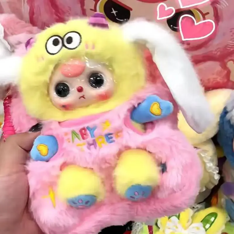 

New Baby Three V2 Mystery Box Mobile Phone Bag Plush Blind Box Doll Detachable Pendant Cute Play Doll Figures Toy Surprise Gift