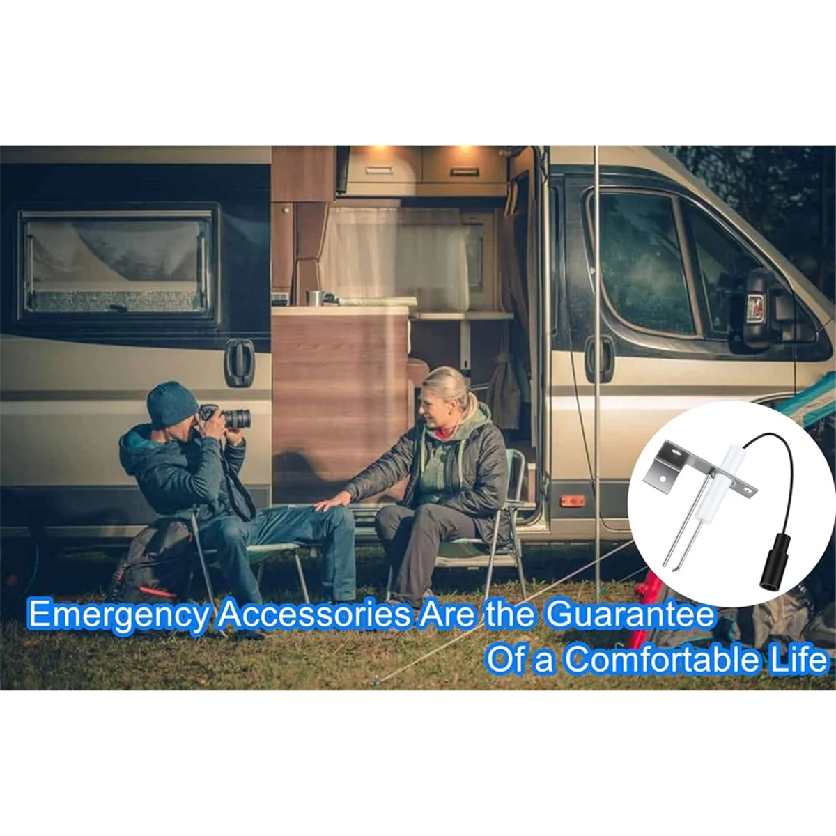 A83Z 93868 6 & 10 جالون RV سخان المياه الشاعل القطب استبدال جزء شرارة التحقيق الاستشعار القطب ل Atwood/ #1