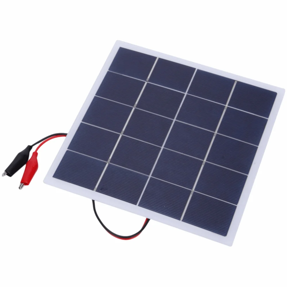 Polycrystalline Silicon Solar Panel 4W 5V Lightweight DIY Solar Panel Portable 172x175x2mm Solar Panel Charger DIY Projects