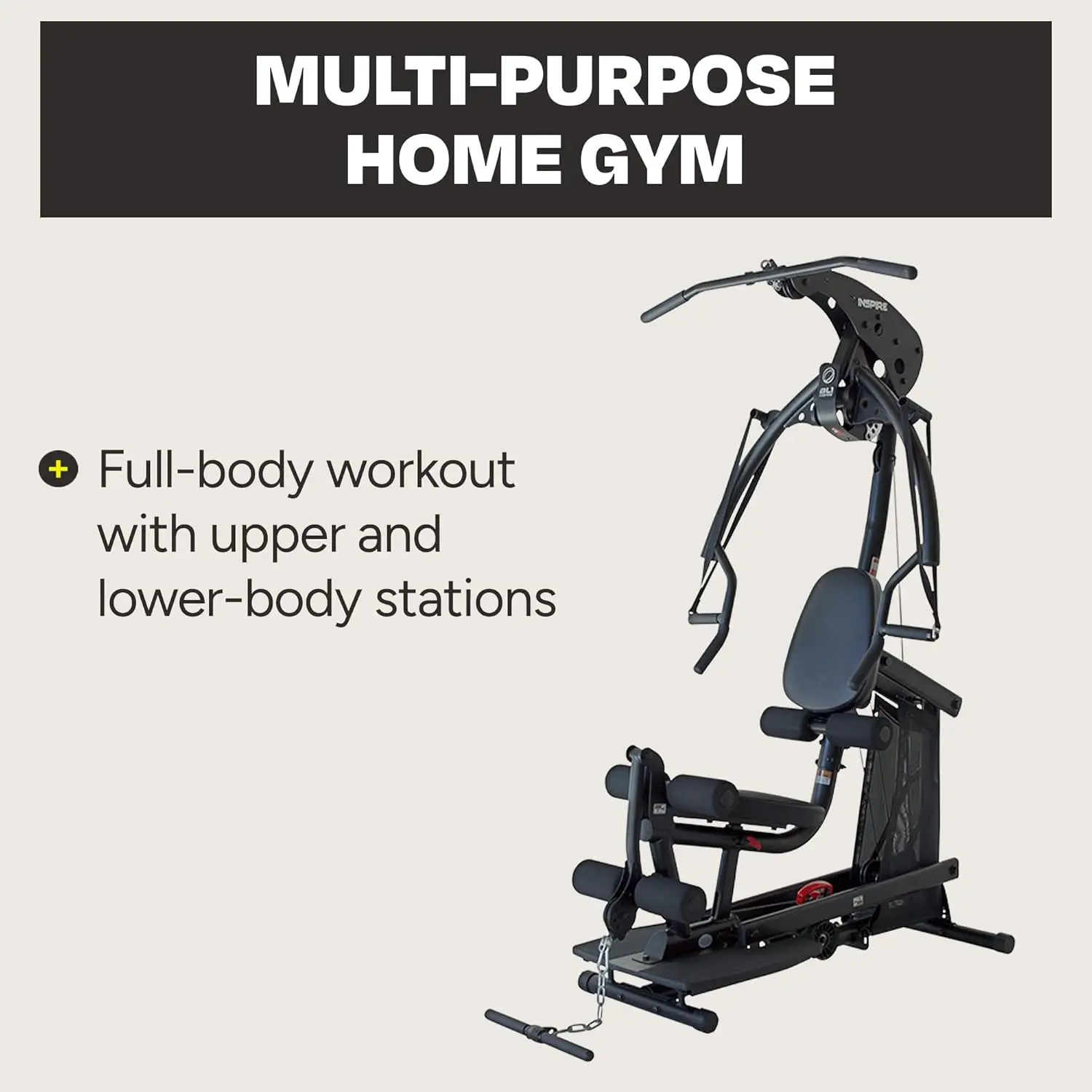 Inspire Fitness BL1 Full Body Weight Home Gym - Multifunctional Cable Machine & Full Body Home Workout Machine - Upper