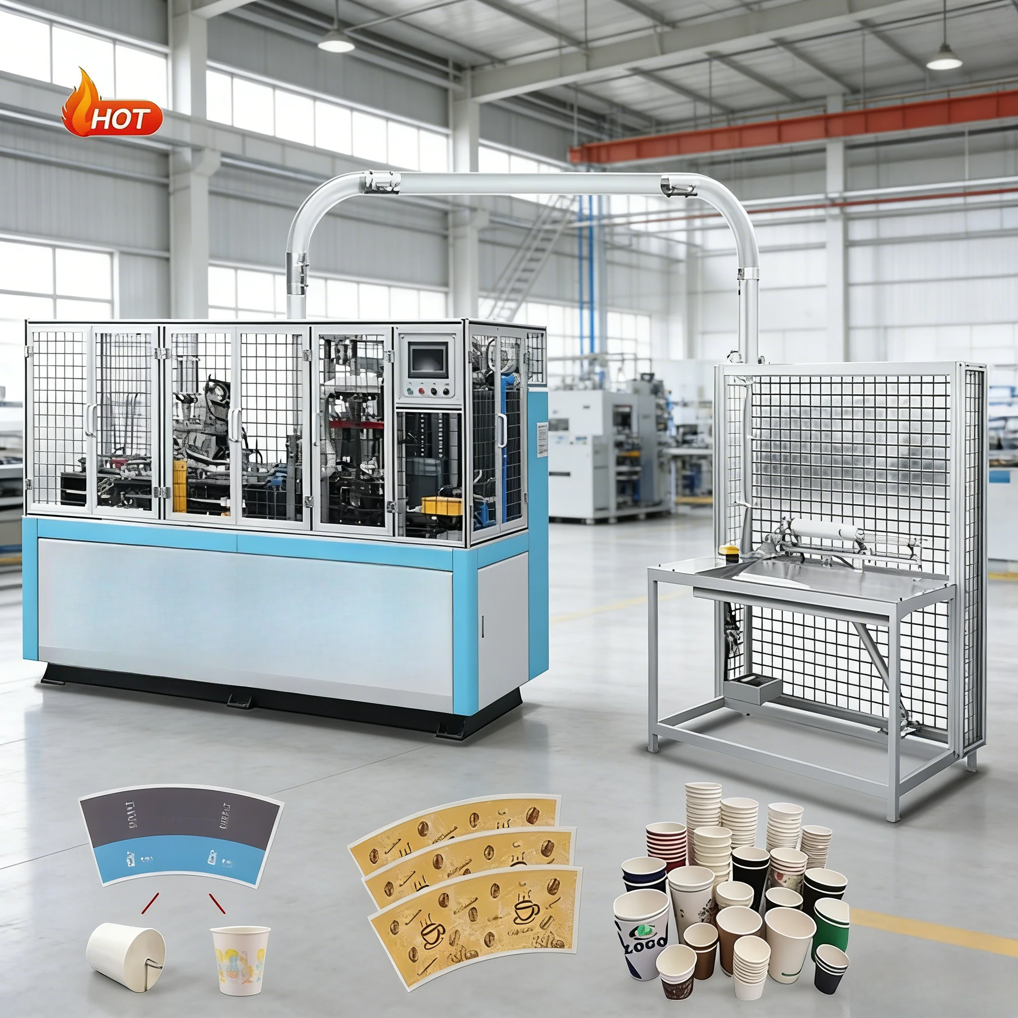 Fully Automatic Small Paper Cup Making Machine Paper Cups Production Equipment price machine manufacture paper cups customized