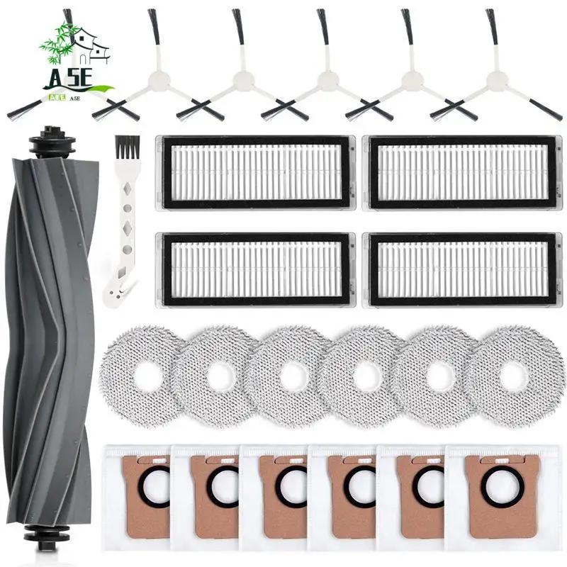 

Аксессуары A05E для робота-пылесоса Dreame L20 Ultra / L20 Ultra Complete. Основные щетки, фильтры, салфетки, мешки для пыли, щетки для уборки