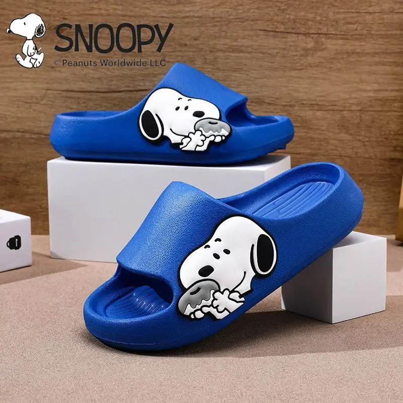 سنوبي شخصية الكرتون الأطفال المضادة للانزلاق النعال الإبداعية أنيمي شخصيات الفيلم داخلي الأولاد النعال الباردة بالجملة