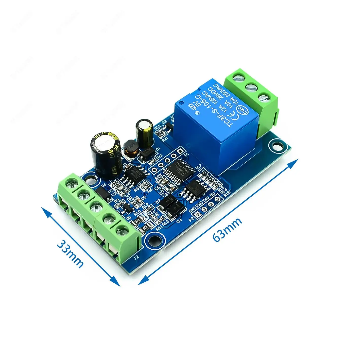 Modbus RTuリレーモジュールスイッチ、rs485通信、ttlピン、rs485入力、4チャンネル出力、1/2チャンネル、7-24v