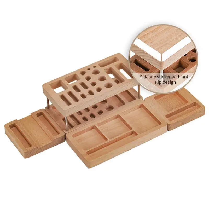 Wooden Model Tools Kit Organizer Rack For DIY Model Building Making Tool Storage Hobby Tools Holder Crafts Tools Rack Stand