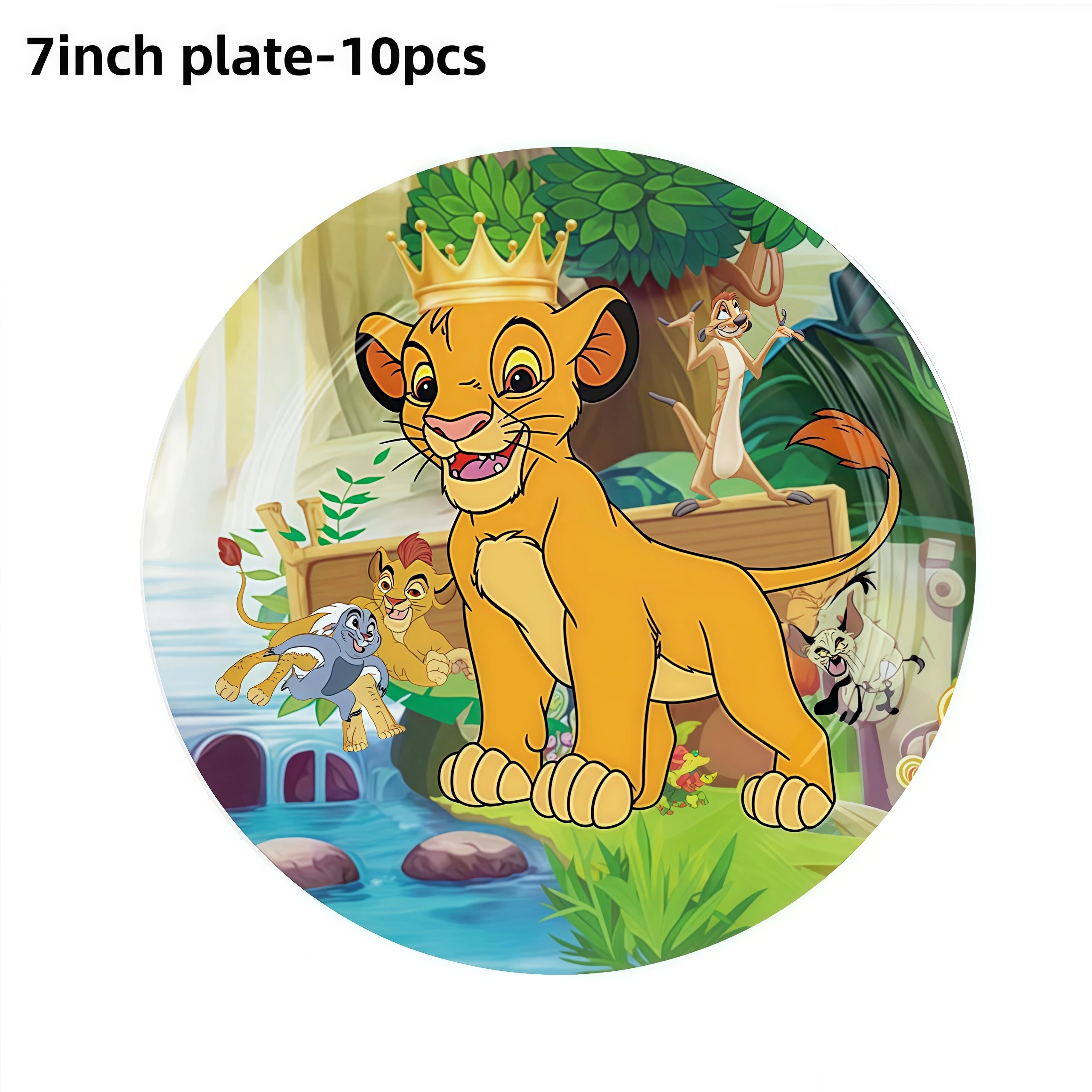 König der Löwen Simba Geburtstagsdekoration Partyzubehör Cartoon-Becher Teller Servietten Tischdecke für Kindergeburtstag Geschenk Babyparty – Detail 29