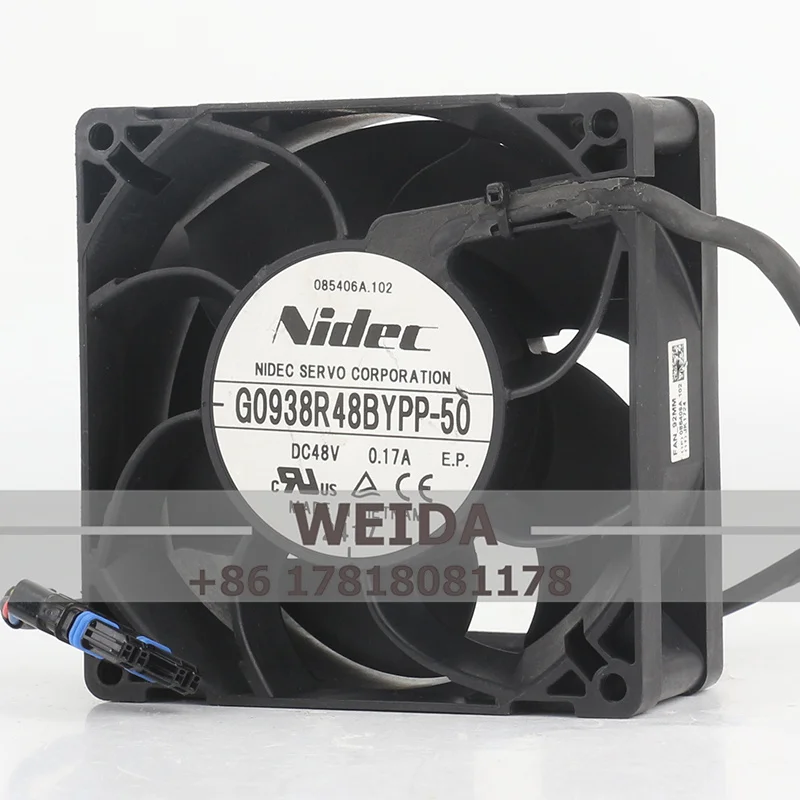 Kipas DC SFENGDA G0938R48BYPP-50 DC12V 24V 48V Kipas Tanpa Sikat 4 Kabel Kontrol Kecepatan 92X92X38Mm 9238 Kipas Pendingin Server Tahan Air