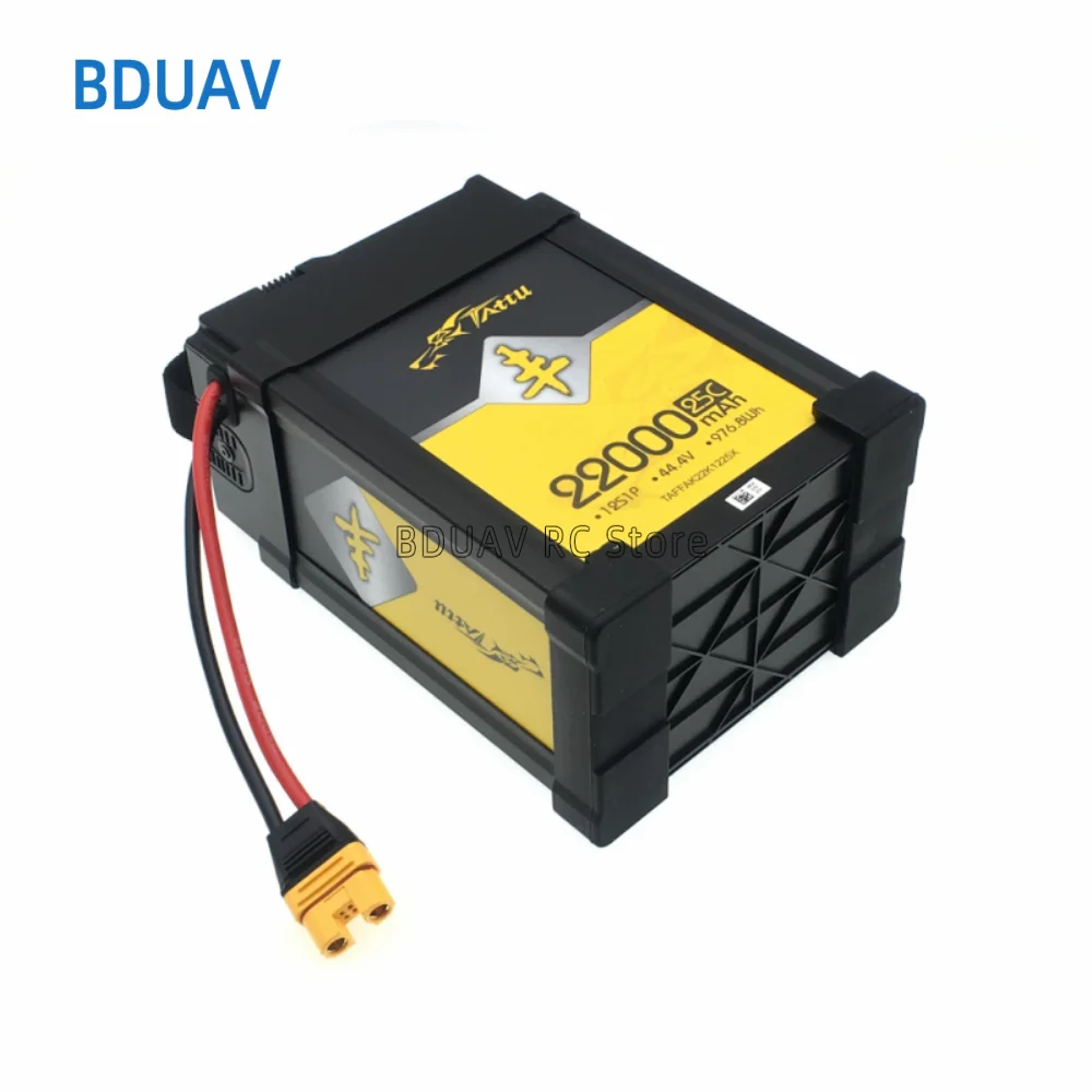 TATTU 44.4V 22000mAh 25C 12S Lithium Polymer Rechargeable Battery lipo battery for DIY RC Drone UAV model