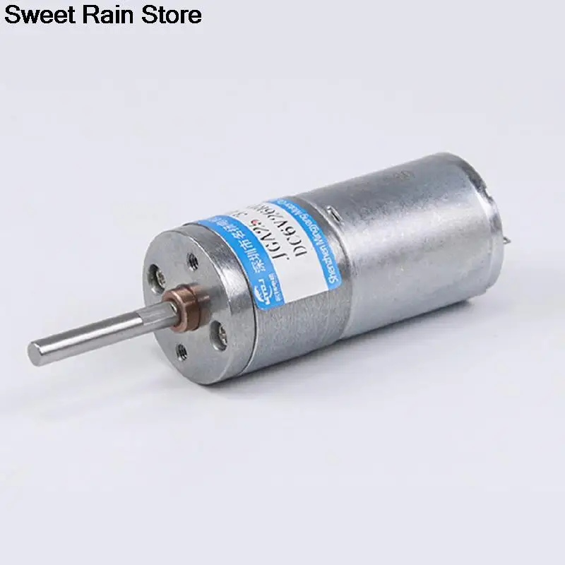 JGA25-370 Perpanjangan Poros Motor Roda Gigi DC 6v12v24v Kecepatan dapat Diatur CW CCW Torsi wiel Tubuh Kecil Kecepatan Rendah #4