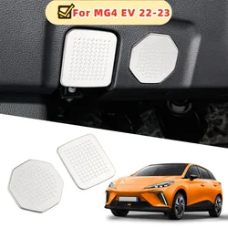 For MG 4 MG4 EV Mulan 2022 2023 2024 Car Horn Cover Under Steering Wheel Speaker Loud Column Dust Trim Stainless Steel Acc.