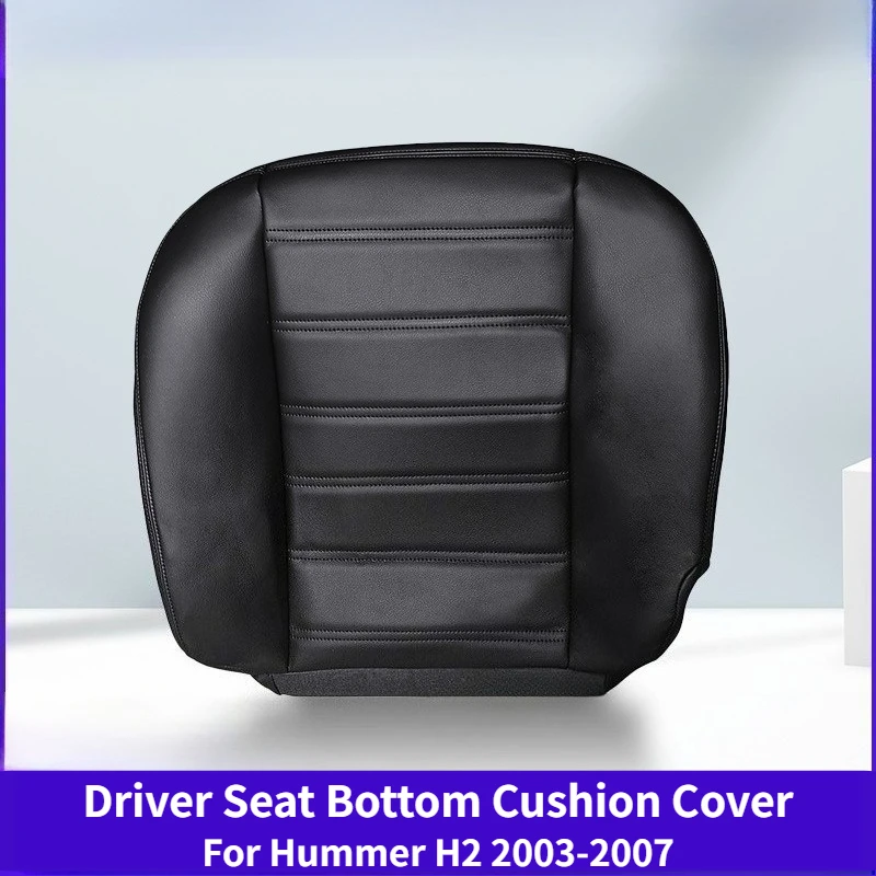 Microfiber Leather Driver Seat Bottom Cushion Cover For Hummer H2 2003‑2007,Anti‑Dirty Wear‑Resistant Car Seat Protector