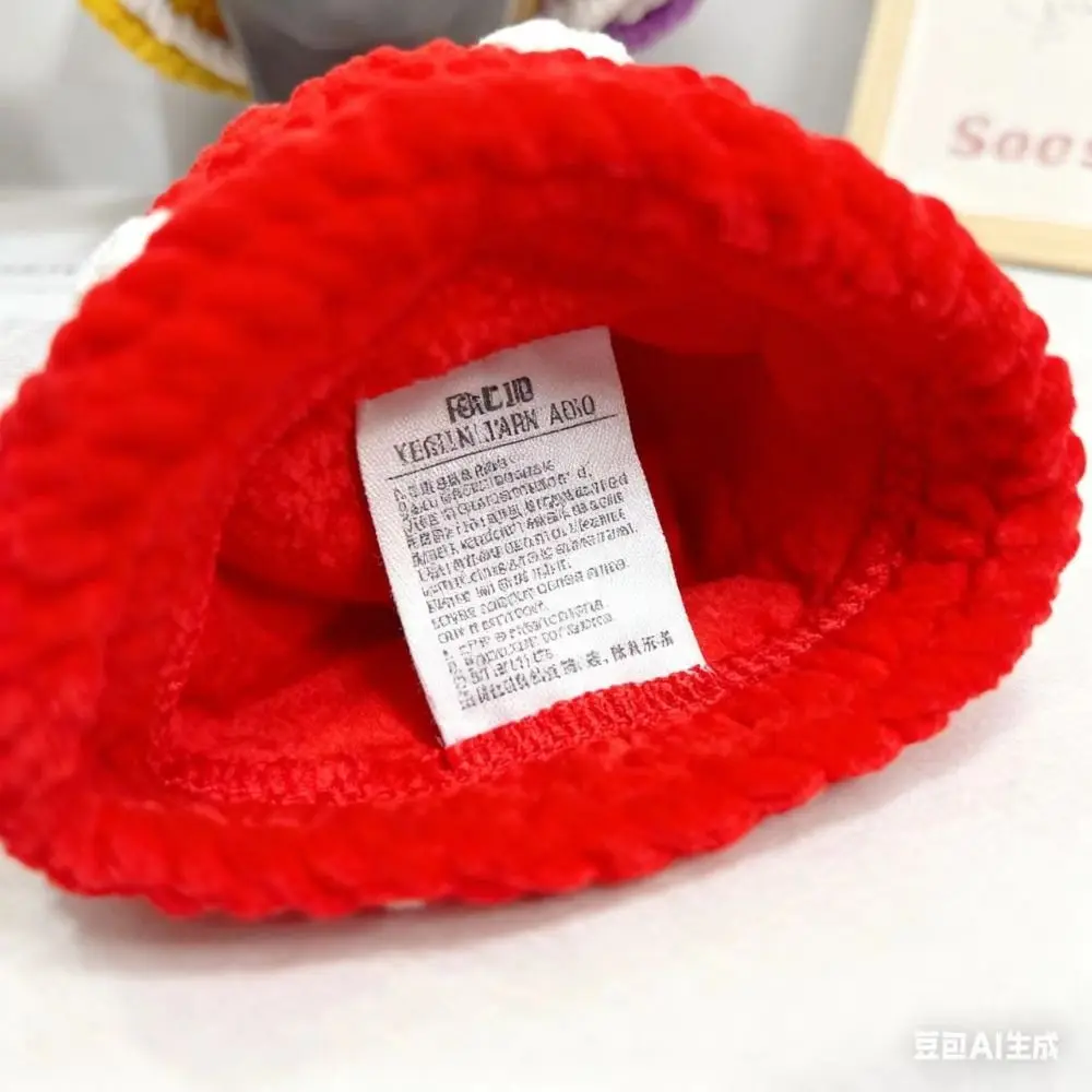 Fashion Handmade Mushroom Knitted Hat Versatile Cute Autumn Winter Warm Cap Thick Fisherman Hat Women Man Unisex
