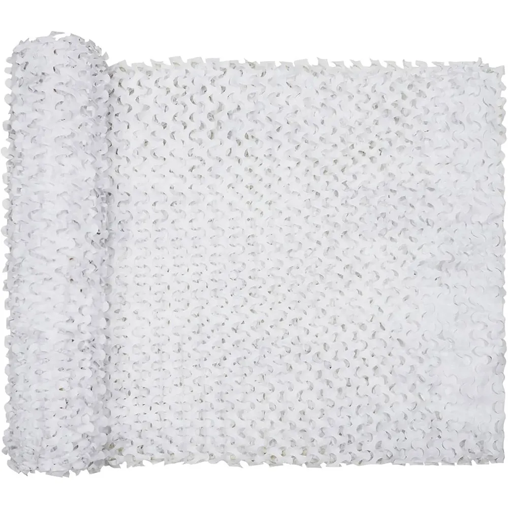 Abstract White Outdoor Camouflage Shade Net Blackout Curtain Without Drilling Shade Screen Balcony Decor Garden Shading Cover