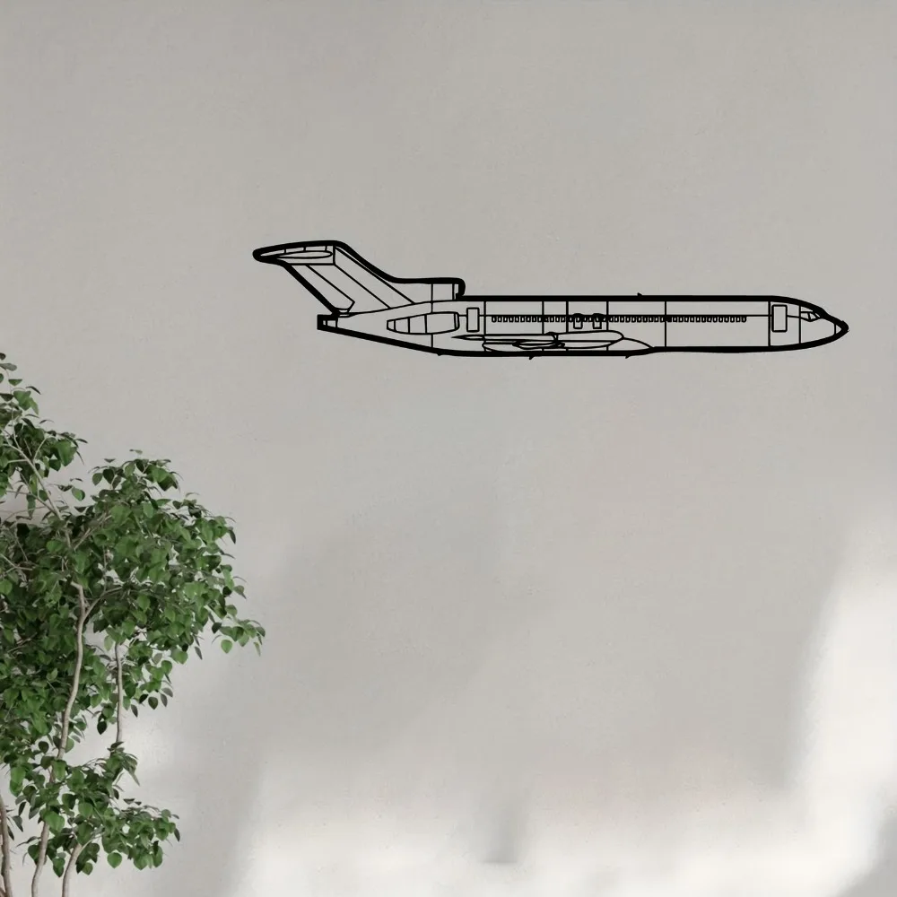 CIFBUY Retro Airplane Iron Metal Wall Art, Vintage Aviation Sculpture Decor for Outdoor Garden & Fence