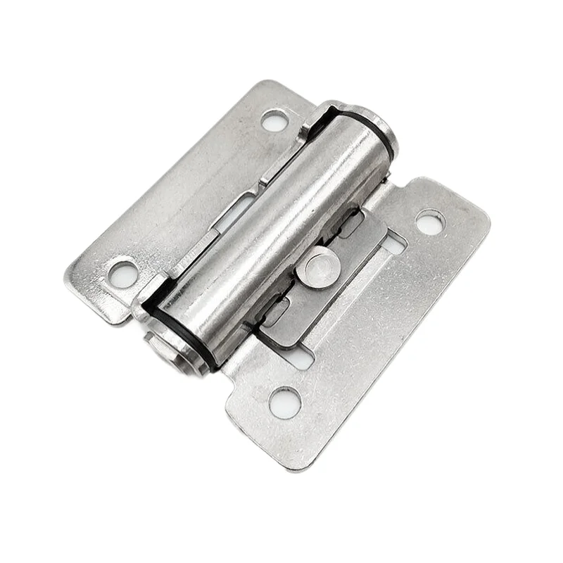 2 قطعة 304 عزم الدوران التخميد الصناعية إخفاء المفصلي 90 درجة لا الحفر ثقب خزانة مفصلات الأبواب لينة إغلاق الأثاث الأجهزة