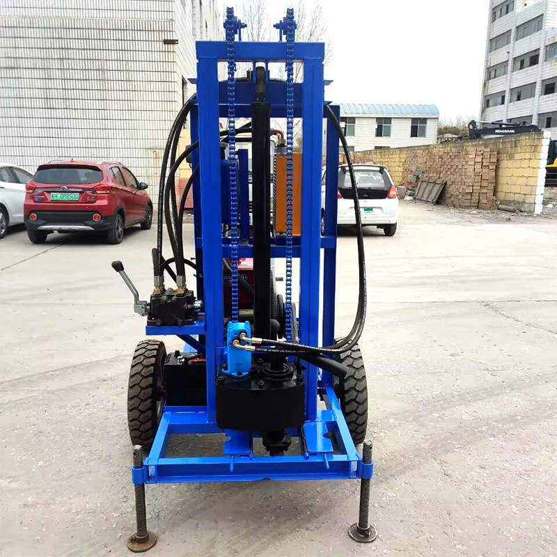 

Customized 22HP Flexible Mobile Drill 100m Diesel Hydraulic Water Well Drilling Rig