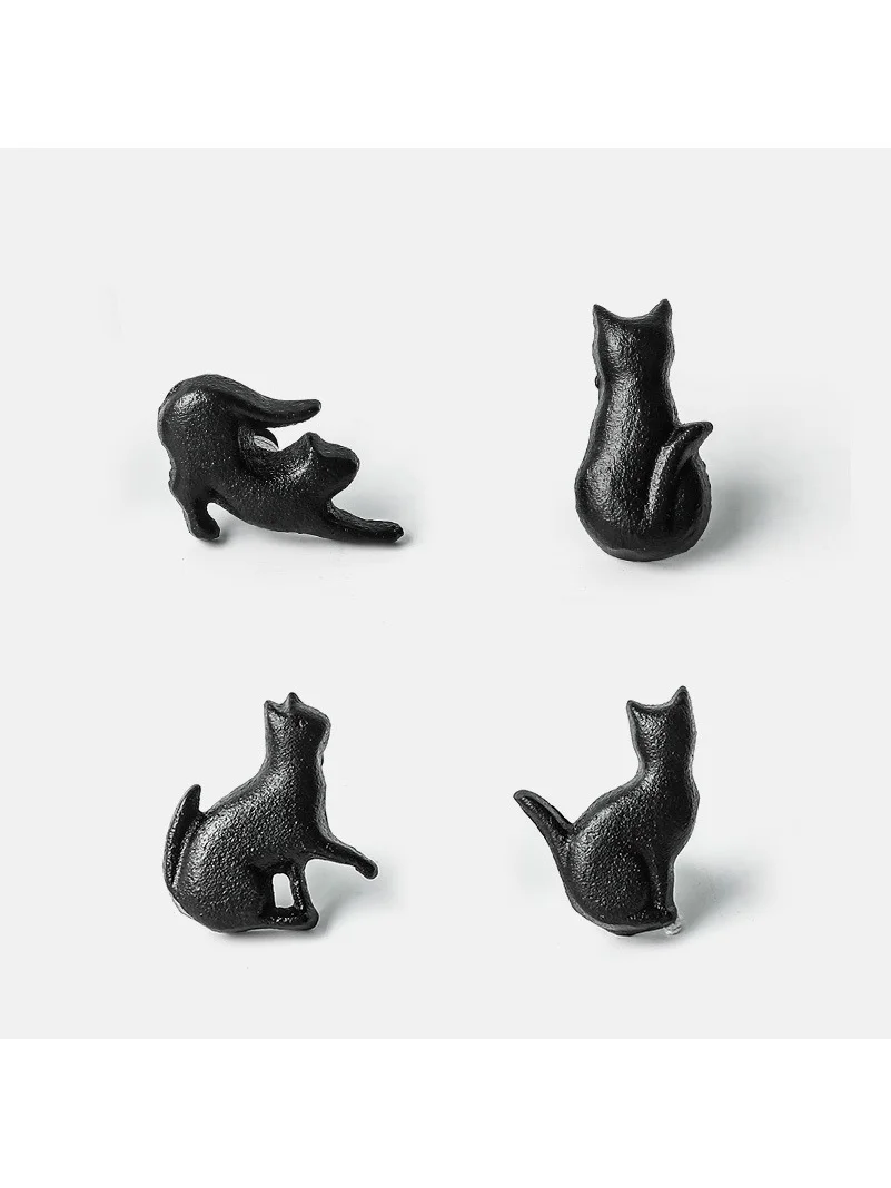 4 stuks kattenknop lade trekt ijzeren meubelhandvat voor kast kledingkast