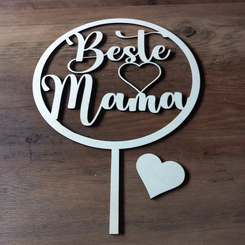 Personalized Cake Topper， Wedding Decoration， Wedding Cake Topper， Gift for Mother， Bridal Shower，Party Supplies，Natural Wood