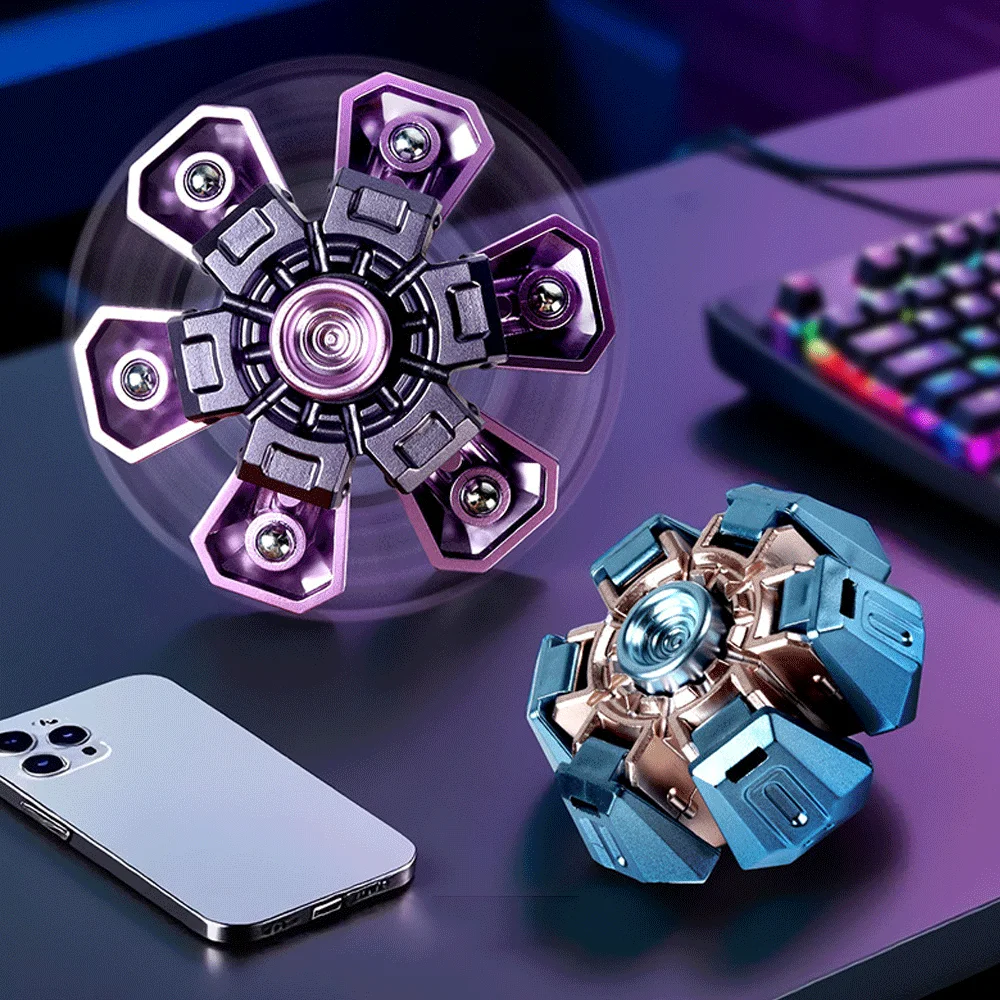 FAI DA TE Spinner Agitarsi Giocattoli EDC Mano Spinner Alleviare Lo Stress Telescopico Fidget Spinner Giocattoli per I Bambini Regali Per Adulti Nuovo Aнтистelerinсс