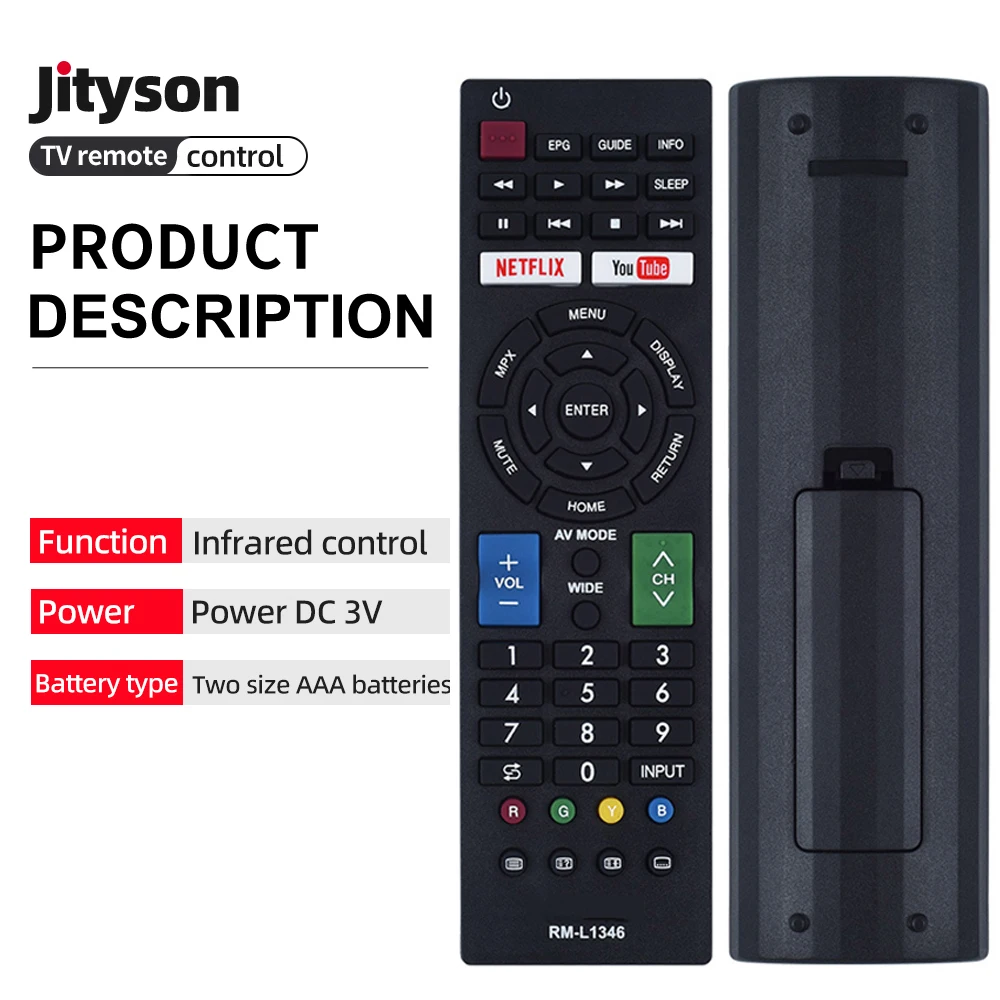 RM-L1346 Universal remote for Sharp smart tv