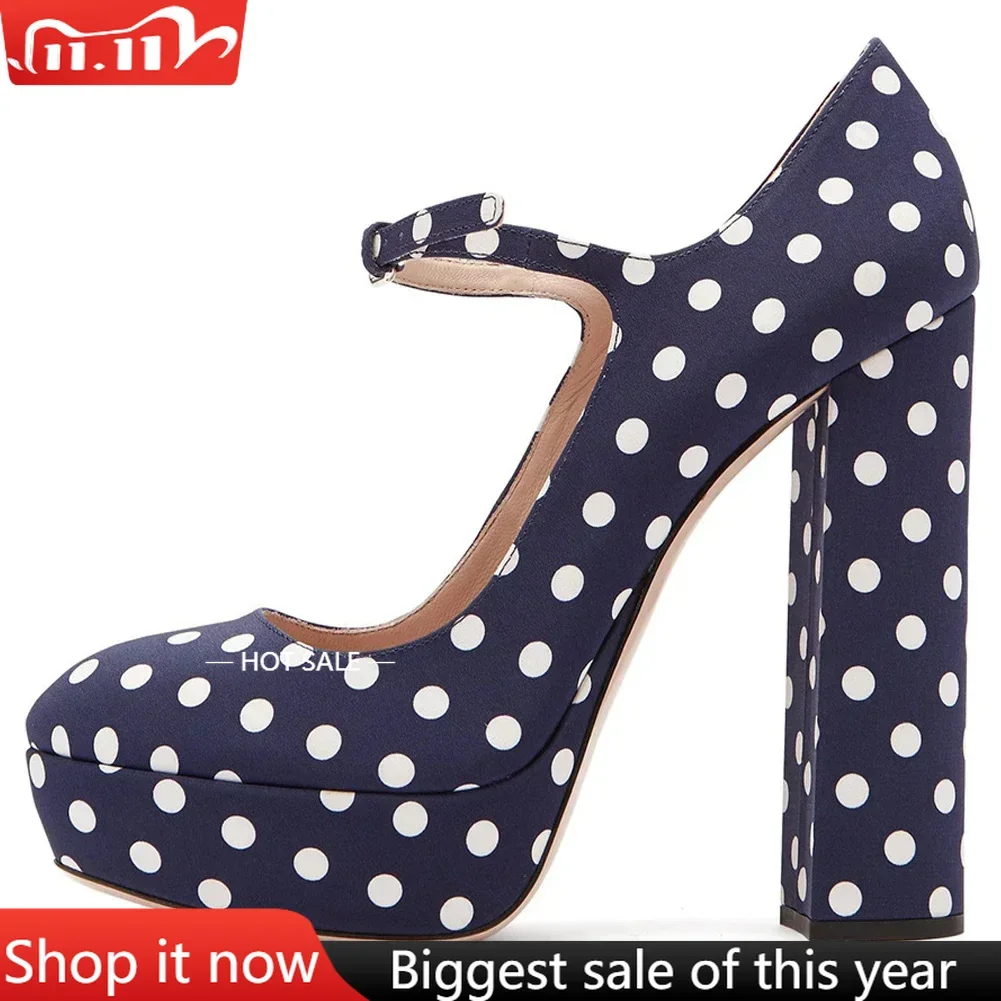 

【Measure your feet length before order】Luxury Designer Women High Heels Platform Pumps Mary Janes Evening Party Shoes 10-CHC-11