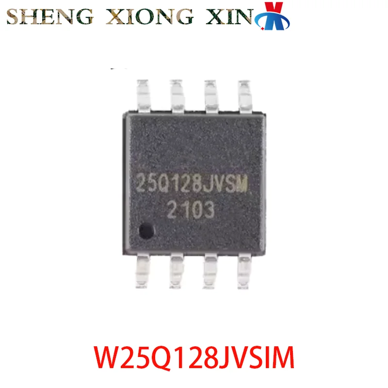 10pcs/lot 100% NEW W25Q128JVSIM 8-SOIC Memory Chip W25Q128JVS 25Q128JVSM Integrated Circuit