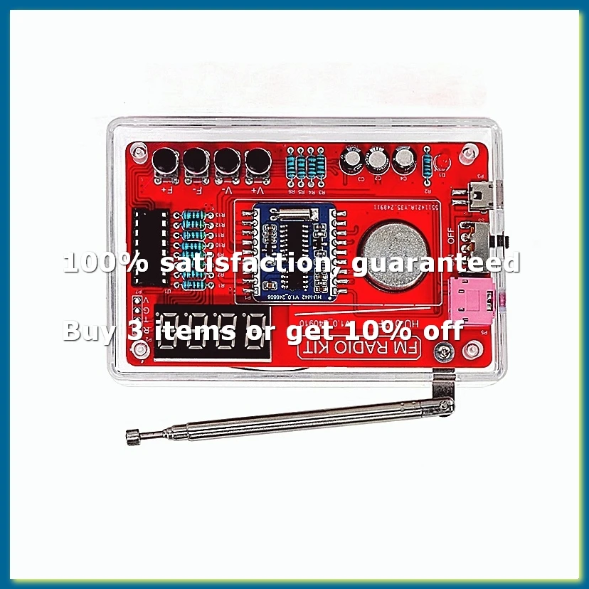 DIY FM Radio Electronic Kit 87-108MHZ FM Radio DIY Welding Practice Parts RDA580 DIY Soldering Project Practice Solder-WDL