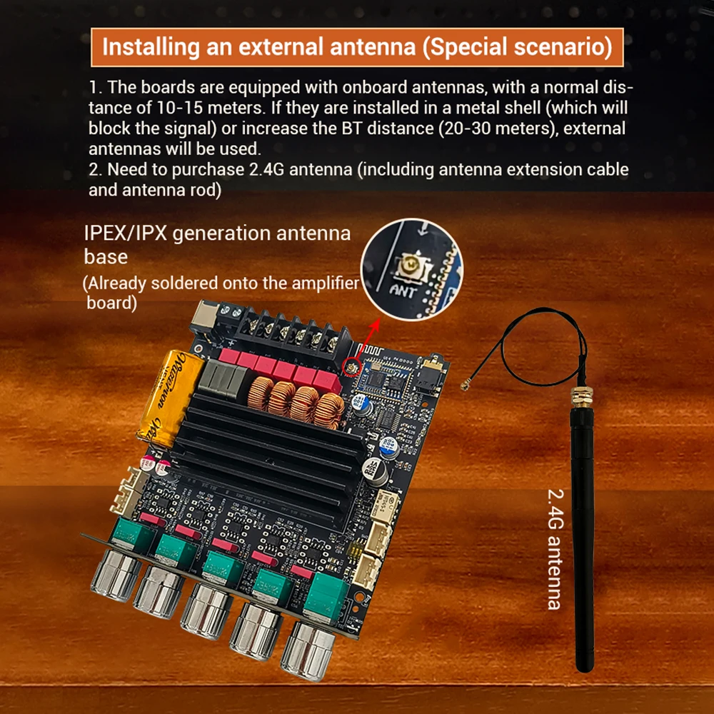 Qualcomm BT مضخم رقمي مجلس تيار مستمر 12-24 فولت 2.1-قناة 50 واط + 50 واط + 100 واط Tb21Q Qcc3034 + Tpa3116 ضياع Aptx مضخم الصوت للصوت