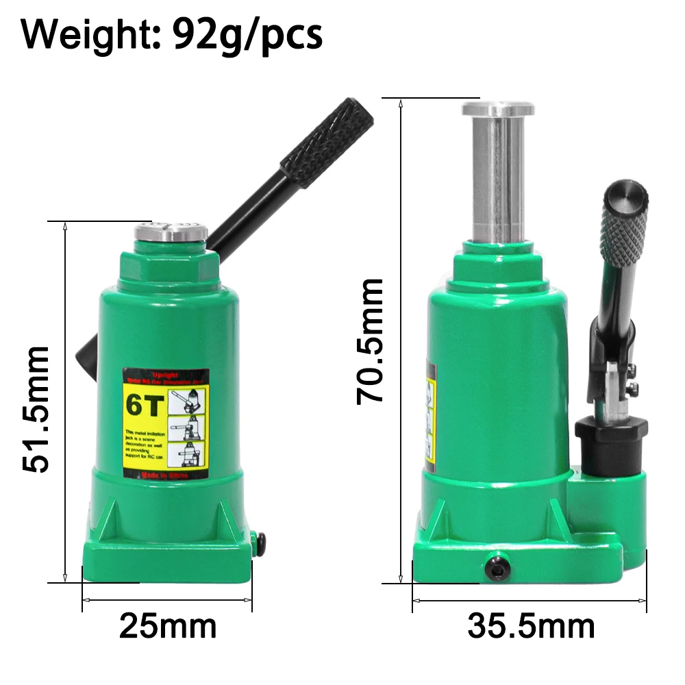 

RC jack bracket 6T heavy-duty load-bearing high-strength metal material, height adjustable, suitable for 1/10 TRX4 TRX6 Axial