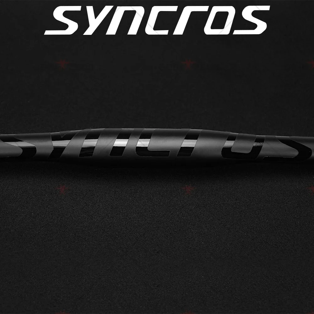 مقود الدراجة الجبلية من ألياف الكربون بالكامل من Syncros، مسطح/ارتفاع 9 درجة، 700/720/740 مم مخصص غير لامع، أجزاء الدراجة الجبلية