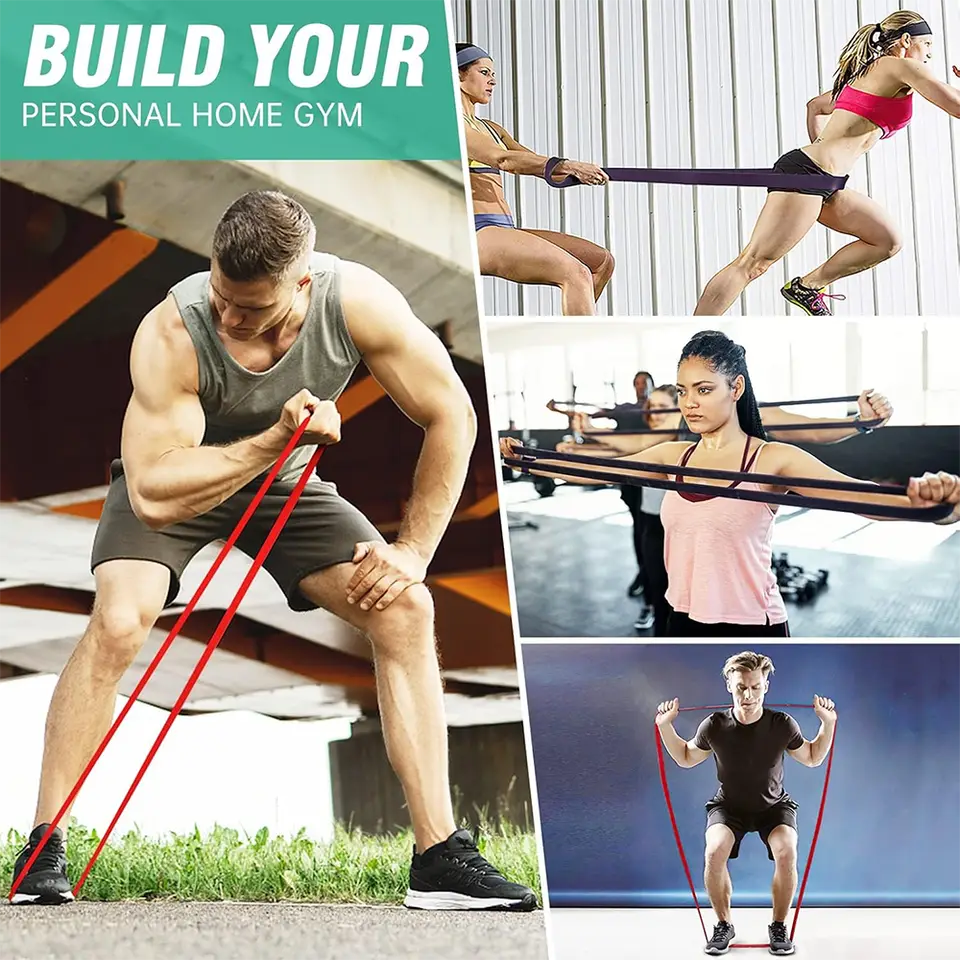 7 Levels Heavy-Duty Resistance Band Agility Training Workout Gym Equipment Yoga Pilates Accessories Rubber Band Home Gym - 5