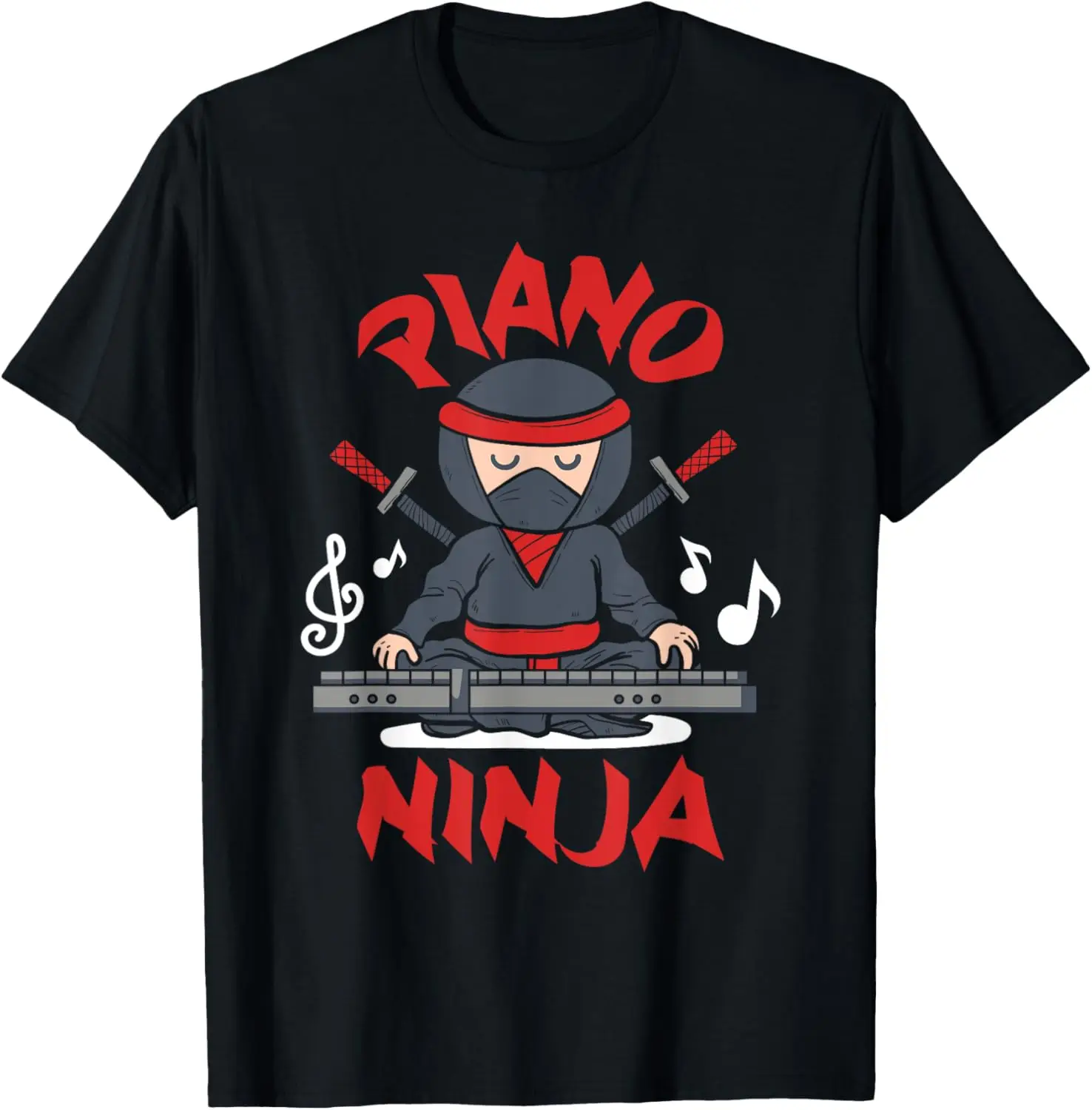 Piano Ninja - Keyboard Player Keyboardist Keyboarder Pianist T-Shirt Unisex Summer Streetwear Tops mens t shirt camiseta