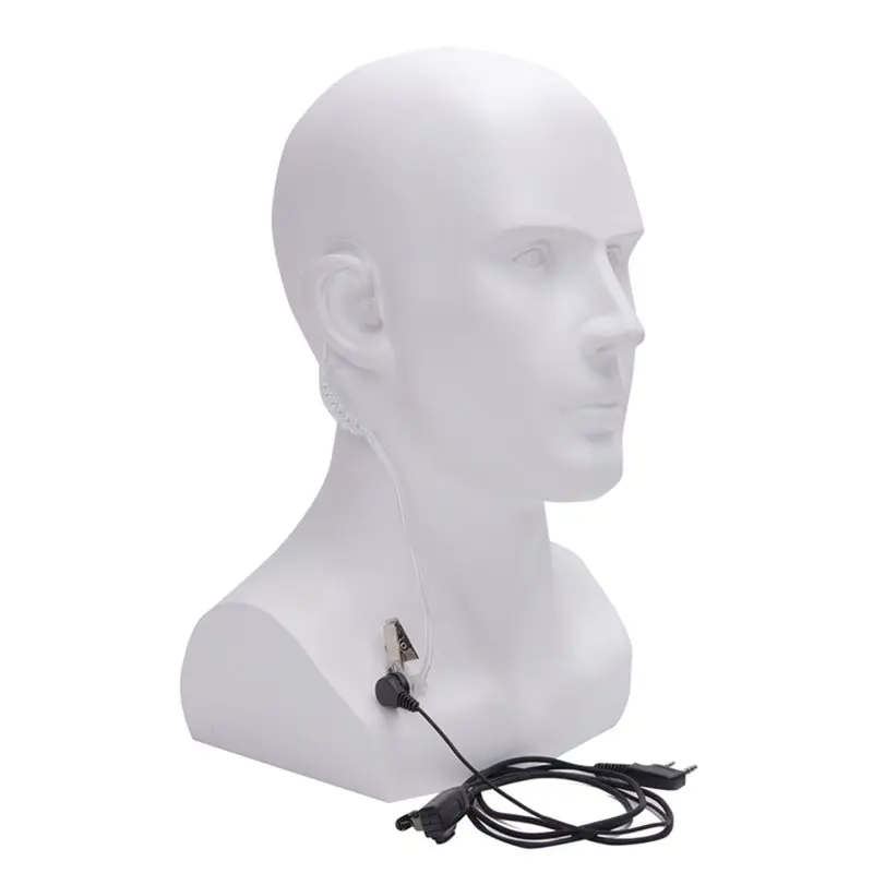 Y44A 10 PCS Walkie Talkie Mic Earpiece Headset For Baofeng 888S UV-5R, Acoustic Tube Covert Earphone