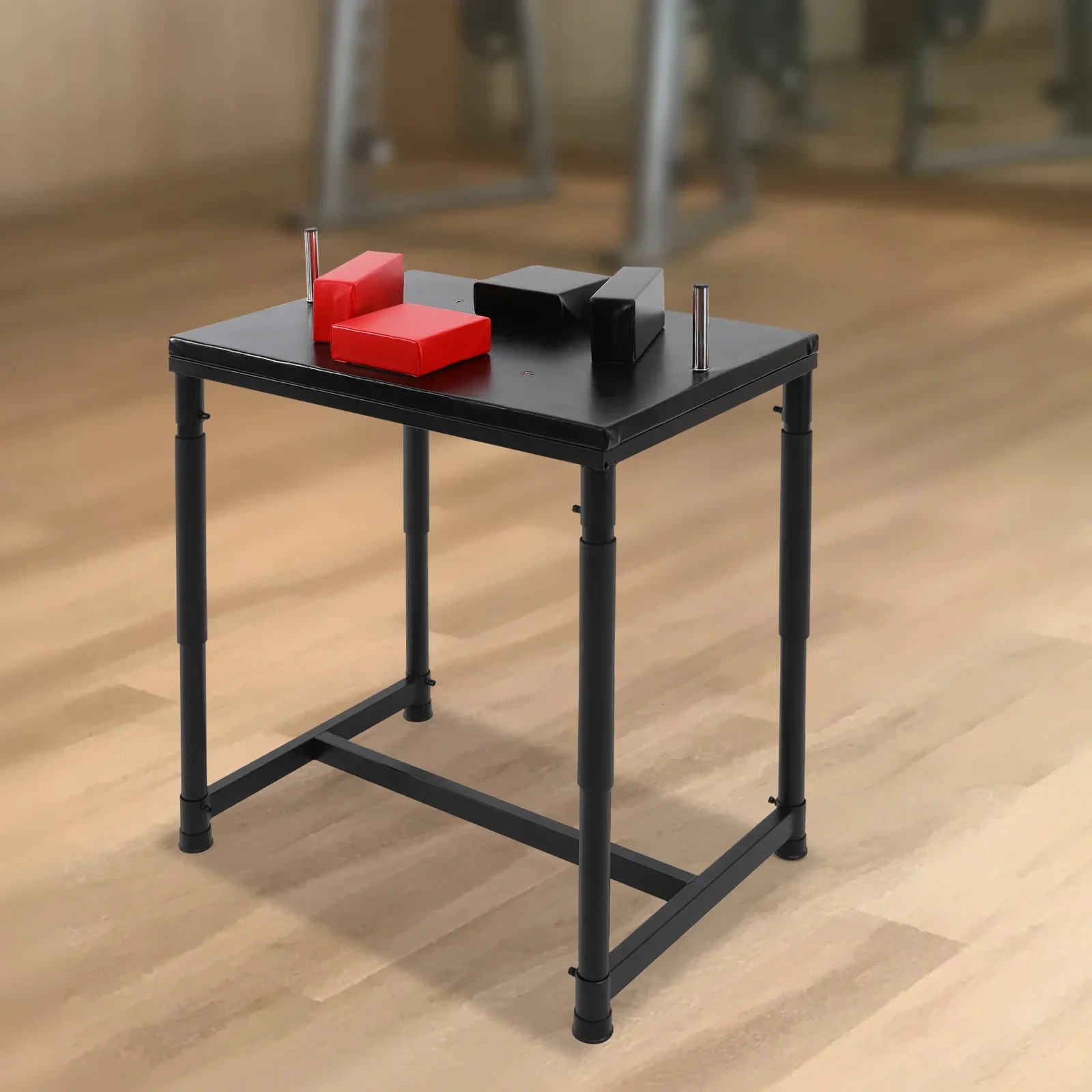 طاولة مصارعة ذراع احترافية، حامل معصم قياسي، طاولة معركة مصارعة ذراع قابلة للتعديل مع مقابض وسادات الكوع ومنصات الفوز