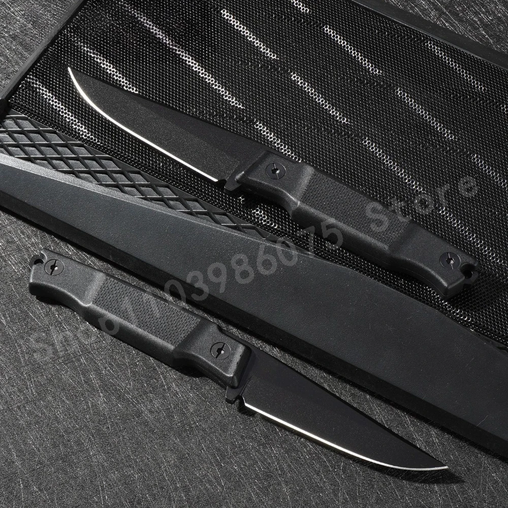 

5500, прямой нож высокой твердости, лезвие 9Cr13Mov, нейлоновая ручка из волокна, тактическое защитное оборудование для кемпинга, альпинизма, мужской подарок