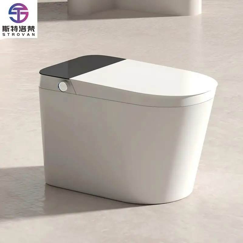 

HKZX Automatic Electric Ceramic Tankless Toilet Smart Bathroom Wc Intelligent Toilet Bowl One Piece Heated Seat Smart Bidet Toil