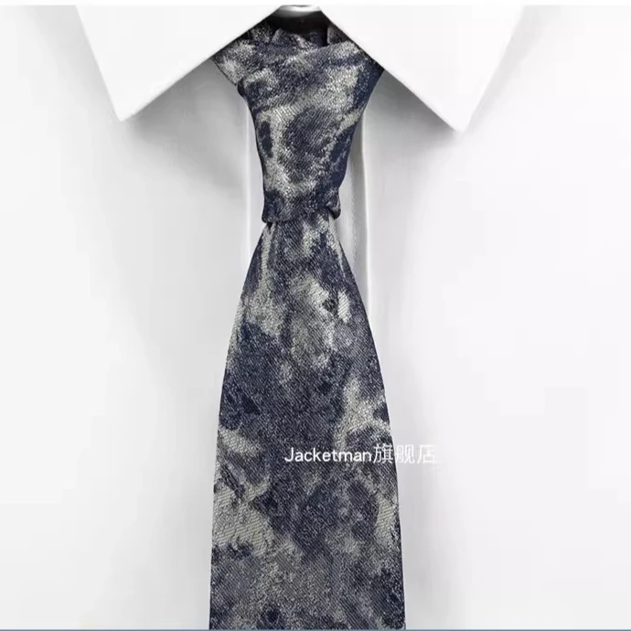 MUGIVALA Men's  Necktie Grey  Retro & Professional Formal/Business Wear, 8cm Wide  for Daily &party