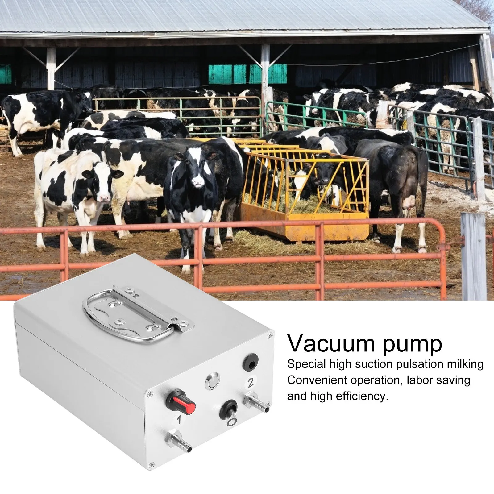 Milking Machine Vacuum Pump Pulsation Plug In Electric Milking Machine Vacuum Pump Accessory for Donkey Sheep Cow Horse view 6
