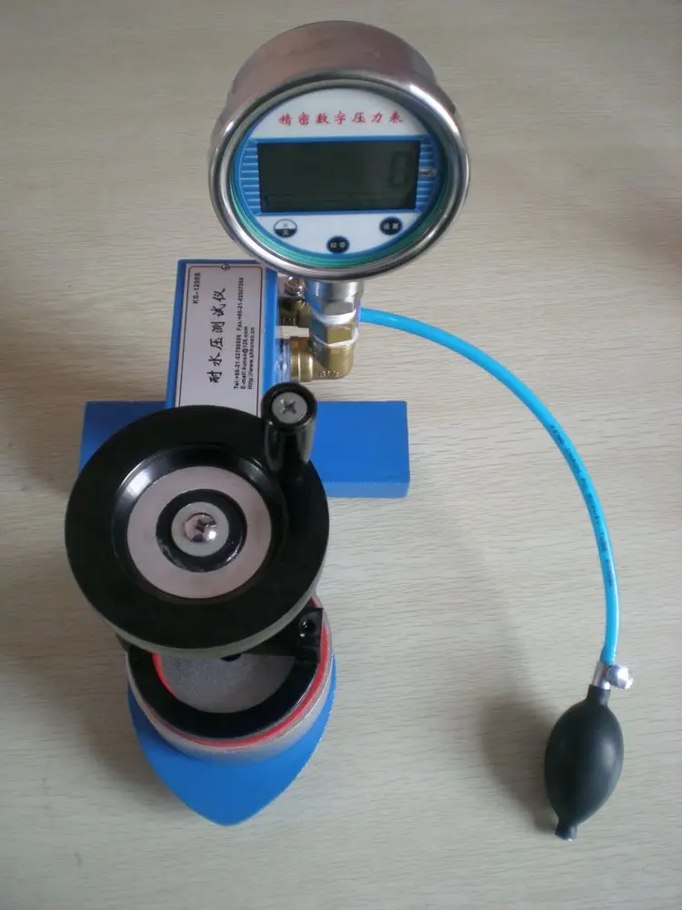 hot sales Textile fabric Hydrostatic Pressure Tester Plastic Bags, Garments, Tents, Raincoat Waterproof Testing Machine