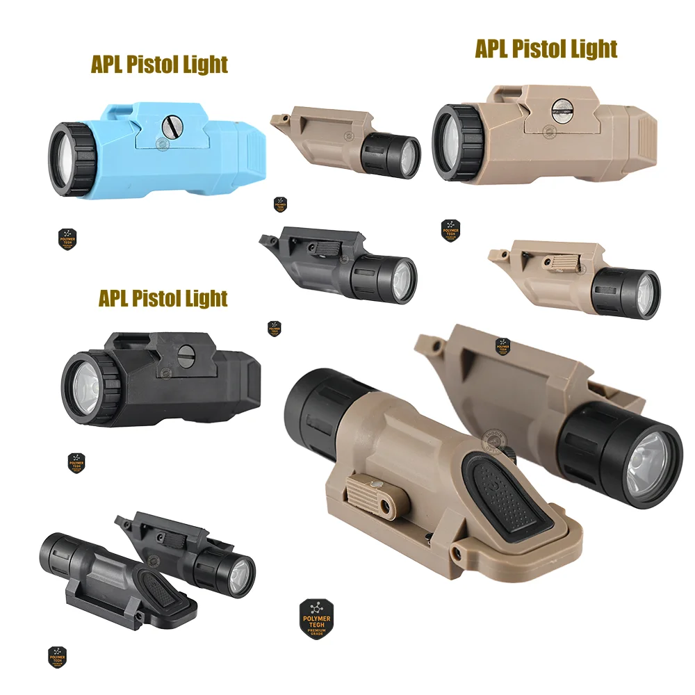 

Tactical Gun Lights APL WML With 20MM Rail Mount Aluminum Lamp Head Polymer Body