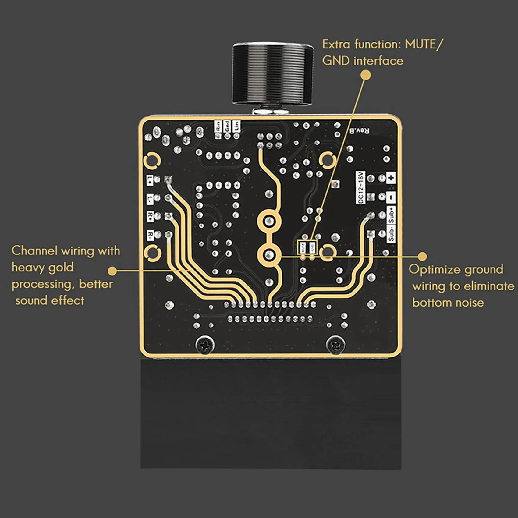 A14M LQSC TDA7850 2.1 Channel Power Amplifier Board 2X80W With Bluetooth Decoder Board