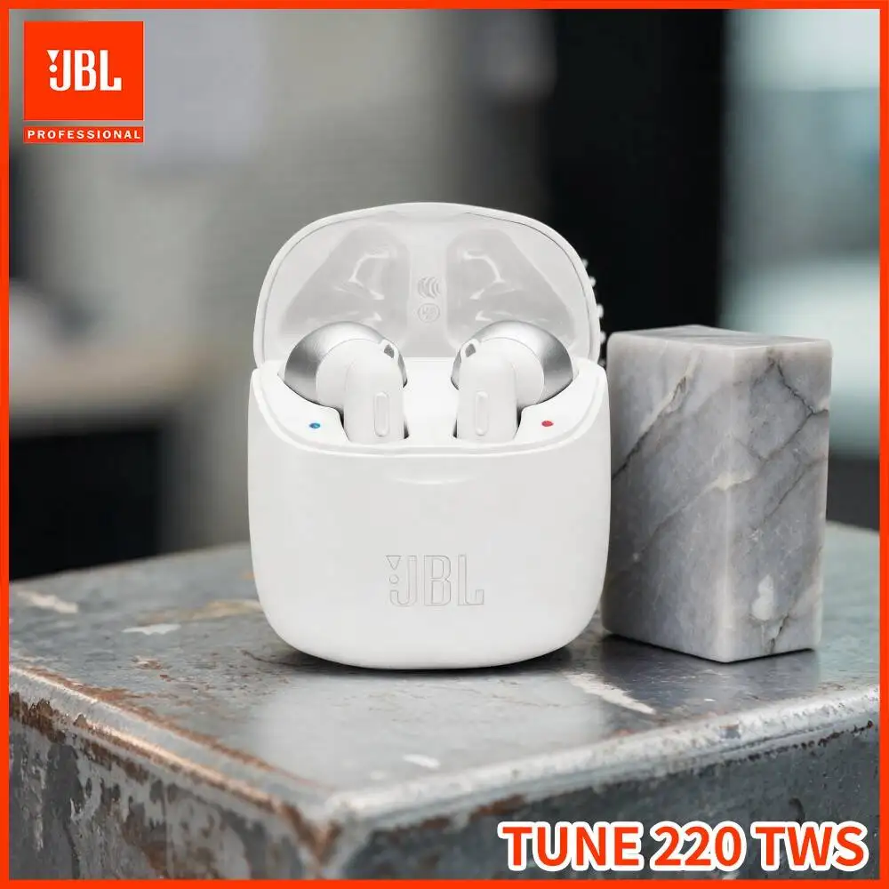 JBL Tune220TWS Bluetooth5.0 True Wireless Headset 12mm Dynamic Driver 19H Playtime Voice Assistant Support Commute Earphones