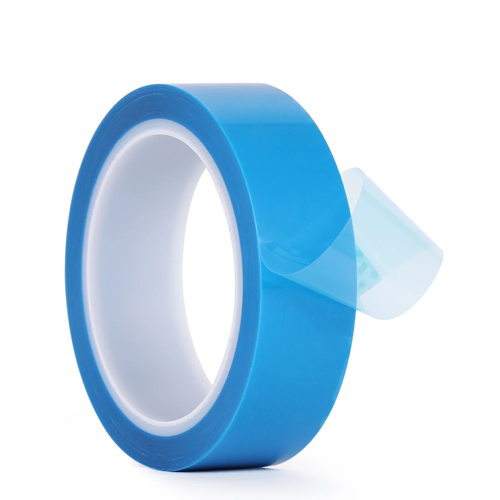 PET Blue Fixed Refrigerator Tape Traceless Air Conditioner Fax Machine Printer Parts Fixed Installation Adhesive Tape 50M/Roll