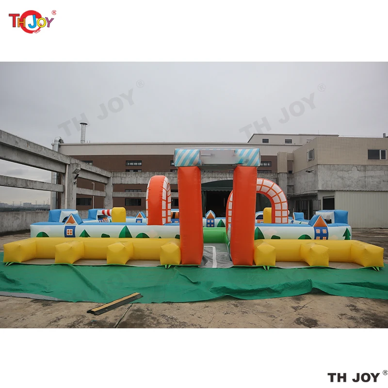 대형 풍선 스피드웨이 고카트 레이싱 트랙 풍선 디디 범퍼카 RC 레이싱 트랙