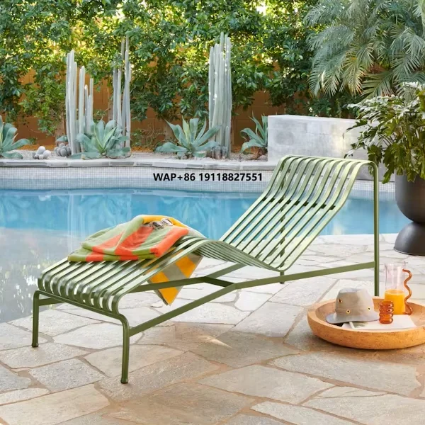 

Modern Outdoor Aluminum Furniture Durable Eco-Friendly Portable Sun Beds Beach Chairs for Courtyard Park Villa Exterior Leisure